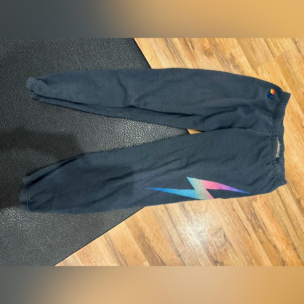 Charcoal gray bolt sweatpants L